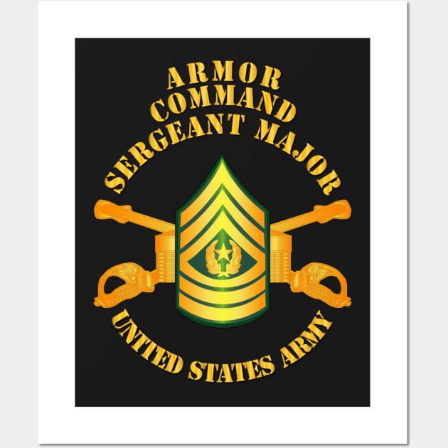 Armor - Enlisted - Command Sergeant Major - CSM Wall Art by twix123844